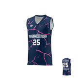 Basketball Jersey Cracks - Navy